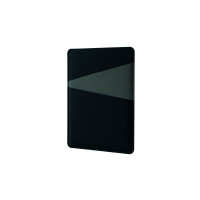 Картхолдер на 3 карты типа бейджа "Favor", черный/серый