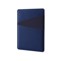 Картхолдер на 3 карты типа бейджа "Favor", ярко-синий/темно-синий