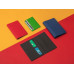 Картхолдер для 3-пластиковых карт "Favor", синий с нанесением логотипа компании