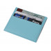 Чехол для карточек и купюр Weekend из ПВХ, голубой с нанесением логотипа компании