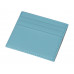Чехол для карточек и купюр Weekend из ПВХ, голубой с нанесением логотипа компании