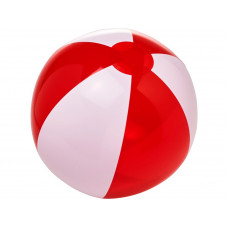 Пляжный мяч «Bondi», красный/белый с нанесением логотипа компании