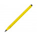 Вечный карандаш из переработанного алюминия "Sicily", желтый с нанесением логотипа компании