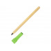 Вечный карандаш из бамбука "Recycled Bamboo", зеленое яблоко с нанесением логотипа компании
