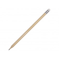 Шестигранный карандаш с ластиком "Presto", натуральный