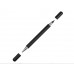 Металлическая ручка и вечный карандаш "Van Gogh" с рельефным покрытием, черный с нанесением логотипа компании