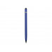 Вечный карандаш "Eternal" со стилусом и ластиком, синий с нанесением логотипа компании