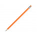 Трехгранный карандаш "Графит 3D", оранжевый с нанесением логотипа компании