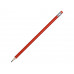 Трехгранный карандаш "Графит 3D", красный с нанесением логотипа компании