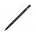 Вечный карандаш "Eternal" со стилусом и ластиком, черный с нанесением логотипа компании