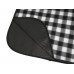 Плед для пикника Recreation, белый/черный с нанесением логотипа компании