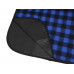 Плед для пикника Recreation, синий/черный с нанесением логотипа компании
