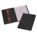 Органайзер Favor для семейных документов на 4 комплекта документов, формат А4, черный с нанесением логотипа компании