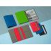 Обложка для паспорта с RFID защитой отделений для пластиковых карт "Favor", синяя с нанесением логотипа компании