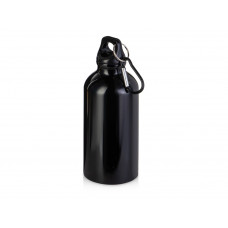 Бутылка "Hip S" с карабином 400мл, черный с нанесением логотипа компании