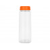 Бутылка для воды "Candy", PET, оранжевый с нанесением логотипа компании