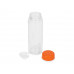 Бутылка для воды "Candy", PET, оранжевый с нанесением логотипа компании