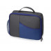Изотермическая сумка-холодильник "Breeze" для ланч-бокса, серый/синий с нанесением логотипа компании