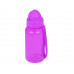 Бутылка для воды со складной соломинкой «Kidz» 500 мл, оранжевый с нанесением логотипа компании