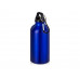 Бутылка "Hip S" с карабином 400мл, синий с нанесением логотипа компании