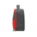 Изотермическая сумка-холодильник "Breeze" для ланч-бокса, серый/красный с нанесением логотипа компании