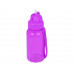Бутылка для воды со складной соломинкой «Kidz» 500 мл, оранжевый с нанесением логотипа компании