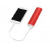 Портативное зарядное устройство "Спайк", 8000 mAh, красный с нанесением логотипа компании