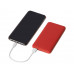 Внешний аккумулятор "Reserve Pro", 10 000 mah, красный с нанесением логотипа компании
