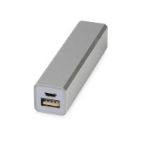 Портативное зарядное устройство "Брадуэлл", 2200 mAh, серебристый