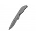 Складной нож Peak, матовый серебристый с нанесением логотипа компании
