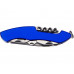 Мультитул-складной нож Demi 11-в-1, серебристый/синий с нанесением логотипа компании