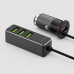 АЗУ 1 USB + 3 USB для пассажиров, QC 3.0, 7А, алюминий, графит, Deppa с нанесением логотипа компании