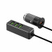 АЗУ 1 USB + 3 USB для пассажиров, QC 3.0, 7А, алюминий, графит, Deppa с нанесением логотипа компании