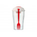 Набор для салата "Shakey": салатник, вилка, контейнер для соуса с нанесением логотипа компании