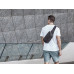 Антикражная сумка на пояс Clickpack, черный с нанесением логотипа компании