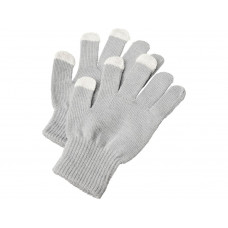 Сенсорные перчатки Billy, светло-серый с нанесением логотипа компании