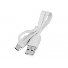 Кабель USB 2.0 A - USB Type-C, белый с нанесением логотипа компании