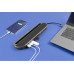 Хаб USB Type-C 3.0 для ноутбуков «Falcon», черный с нанесением логотипа компании Хаб USB Type-C 3.0 для ноутбуков «Falcon», черный с нанесением логотипа компании