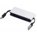 USB-хаб «Hubix» с коннектором 2-в-1 USB-C и USB-A, 2.0, белый с нанесением логотипа компании