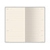 Еженедельник недатированный А6 "Total beige" с нашивкой, бежевый с нанесением логотипа компании