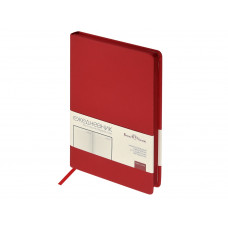 Ежедневник А5 "Megapolis Color" soft-touch, красный с нанесением логотипа компании
