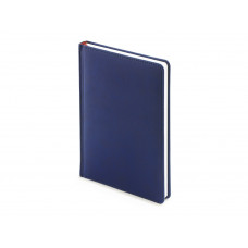 Ежедневник недатированный А4 «Velvet», темно-синий с нанесением логотипа компании