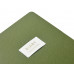 Ежедневник недатированный А5 "Verde" с нашивкой, зеленый с нанесением логотипа компании