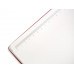 Бизнес-блокнот "С3" софт-тач с магнитом, твердая обложка, 128 листов, красный с нанесением логотипа компании