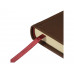 Ежедневник недатированный А5 "Velvet Index" (коричневый) с нанесением логотипа компании