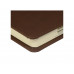 Ежедневник недатированный А5 "Velvet Index" (коричневый) с нанесением логотипа компании