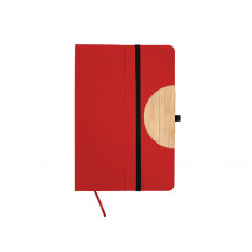 Ежедневник недатированный А5 "Bosforo", красный с нанесением логотипа компании
