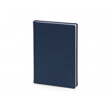 Ежедневник недатированный А5 «Velvet», темно-синий с нанесением логотипа компании