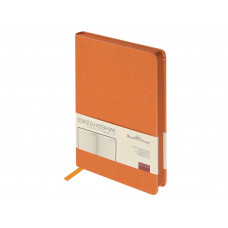 Ежедневник А5 "Megapolis Color" soft-touch, оранжевый с нанесением логотипа компании