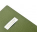 Еженедельник недатированный А6 "Verde" с нашивкой, зеленый с нанесением логотипа компании